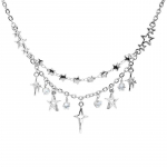 Star tsirkoonist ripats Kaelakee Mood Naiste Armas L&auml;ikiv Star Tutt Choker Kaelakeed Punk Lahedad T&uuml;drukud Y2k Stiilis Luksuslik v&otilde;lu Peoehted Kingitused