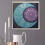 5D Teemantmaali Kuu ja Pall Teemanttikandid T&auml;iskihiline Anime Ristpistekomplektid Kodusisustus K&auml;sitsi valmistatud kingitus Round 30x30cm