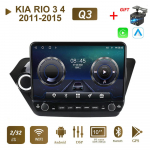 Androidi autoraadio KIA RIO 3 4 2011-2015 jaoks koos nupunupuga 10 tolline multimeediumipleier, navigeerimisseade, GPS Carplay 2+32 GB