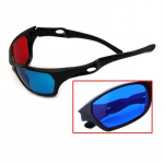 M&auml;ng Film DVD 3D prillid Must raam m&otilde;&otilde;tmetega Anagl&uuml;&uuml;f Punaste Siniste Prillide jaoks