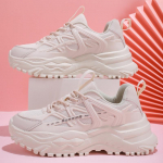 MCTIN paksud tossud naistele hingavad platvormkingad Unisex treenerid vabaaja jooksujalatsid 38 beež