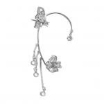 1 tk K&otilde;rva&uuml;mbrisega k&otilde;rvar&otilde;ngas K&otilde;rgl&auml;ikega kleit ilma augustamiseta Trendikas l&auml;ikiv kuupmeetrist tsirkooniumoksiidist liblikas k&otilde;rvamanseti peoehted