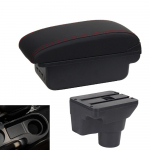 Kia Rio 4 k&auml;etoe jaoks Kia Rio X X-Line'i auto hoiukasti jaoks, auto k&auml;etoe kasti tarvikud. must/punane