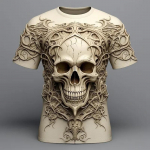 Skull T-s&auml;rgid meestele 3D Spider Print Street Designer Meeste riided Igap&auml;evased vabaaja l&uuml;hikeste varrukatega topid Lahti suur dressipluus S