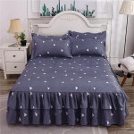 3 TK/1 komplekt Voodipesukomplekt Voodi seelik 2 tk padjap&uuml;&uuml;ridega Voodikate Madratsi katte printimine Voodikatte 150x200cm 3PCS/1 Set