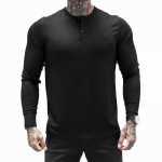 Meeste kevade ja s&uuml;gise pikkade varrukatega T-s&auml;rk V-kaelusega Slim Fitness T-s&auml;rk XXXL valge