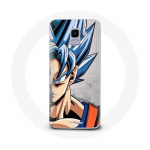 &Uuml;mbris Samsung Galaxy J6 2018 Anime Dragon Ball Goku Blue Hair jaoks