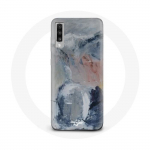 &Uuml;mbris Samsung Galaxy A50 Halli abstraktse tekstuuriga taustaga
