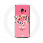 &Uuml;mbris Samsung Galaxy S6 TWICE punase logoga plakatile Mis on armastus