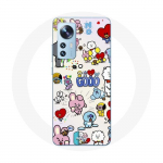 Coque pour Xiaomi Mi 12 / 12X BTS Bangtan Sonyeondan BT21 Van Tata Chimmy Cooky Rj Koya Mang Et Shoo