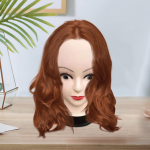 Naiste kiilaspea mannekeenipeaga kosmetoloogiakoolitus mannekeen, meik paruka jaoks, prillid, m&uuml;ts,