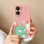 Xiaomi Redmi Note 13 Pro 13R 13C K60 Ultra K70 Pro K70E &uuml;mbrisele armsa dinosauruse k&otilde;rgekvaliteedilise matt vedela silikoonist tagakaane kaitsekesta kaitserauad Xiaomi Redmi K70 Pro