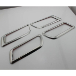 for Ford Focus 2 Mk2 2009 - 2012 Stainless Steel Inner Door Handle Circle Trim Chrome Sequins Cover Sticker 4ps silver gray