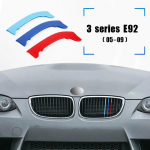 3tk Auto 3D M Styling esiv&otilde;re trimmi kaitseraua katte ribad kleebised kate BMW 3 seeria E36 E46 E90 F30 F34 G20 M340i jaoks E92(06-09) 2door