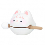 Multikas loomapuust kalam&auml;nguasi haamriga stressi leevendav meditatsioon rahustav l&ouml;&ouml;kpill lauaarvuti vaiguga puidust kala kaunistus valge