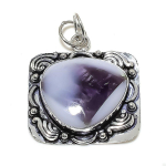 Natural Super Amethyst 23 Gemstone 925 Sterling Silver Pendant 1.97 i1Z58