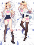 Dakimakura Anime Padjap&uuml;&uuml;r Must Kombinesoon Sokid J&otilde;ulud Kahepoolne Tr&uuml;kk Padjap&uuml;&uuml;r Kallistav Kehapadi 40x120cm Peach Skin