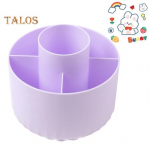 Meigipintsli hoidja kosmeetikatoodete hoiukarp 360 kraadi p&ouml;&ouml;ratav 5 piluga disain, suure mahutavusega pliiatsikarp lauaarvuti korraldaja lilla