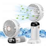 5 kiirusega USB mini k&auml;eshoitav ventilaatori jahuti kaasaskantav v&auml;ike laadimisventilaator Mini vaikne laadimislaud &uuml;hiselamu kontori &uuml;li&otilde;pilaste kingitused valge