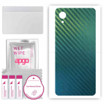 apgo Protective Skin Sticker for the back compatible with Samsung Galaxy A22 5G SC-56B, Wrap Film, Foil, Vinyl - Pattern Carbon Chameleon CAKA1