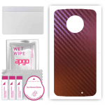 apgo skin sticker film foil vinyl for the BACK compatible with Motorola Moto X4, scratch-resistant, easy to install - Carbon Chameleon CAKA5