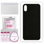 apgo Protective Skin Sticker for the back compatible with Apple iPhone X, Wrap Film, Foil, Vinyl - Pattern Matrix