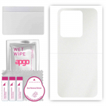 apgo Protective Skin Sticker for the back compatible with Vivo IQOO Z6X, Wrap Film, Foil, Vinyl - Pattern Matte Transparent