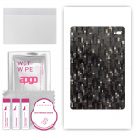 apgo Protective Skin Sticker for the back compatible with Teclast T30 Pro, Wrap Film, Foil, Vinyl - Pattern Carbon Black Pixel