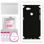 apgo Protective Skin Sticker for the back+sides compatible with Oppo A12, Full Wrap Film, Foil, Vinyl - Pattern Matrix
