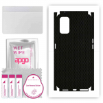 apgo Protective Skin Sticker for the back+sides compatible with Realme X7, Full Wrap Film, Foil, Vinyl - Pattern Matrix