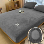Pehme soe pl&uuml;&uuml;sist voodilina elastse ribaga libisemiskindla reguleeritava madratsikattega erinevas suuruses madratsi kaitsekatted 1PC 200x220cm