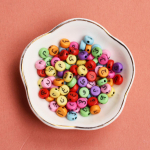 6,5 mm helmed akr&uuml;&uuml;list k&auml;sitsi valmistatud &uuml;mmargused kingitused, DIY araabia mood kaelakee ehted 50 tk tarvikud k&auml;ev&otilde;ru White Black