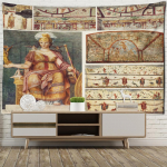 Religioossed figuurid &Otilde;limaal Gobel&auml;&auml;n Seinaripp Retroboheemlaste hipivaip &Uuml;histoa sisustus 95x70cm