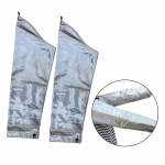 2x Heat Resistant Protective Sleeve Protective,Arm Sleeves AntiSlip Tin Foil Aluminum over