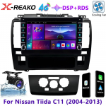 Android autoraadio Nissan Tiida C11 2004 - 2013 jaoks Navi GPS multimeedia videopleier stereo 2din 8-core 4+64