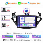 9'' 2DIN Opel Corsa 2015-2019/Opel Adam 2013-2016 jaoks Automaatne GPS-multimeediam&auml;ngija Autoraadio Carplay Android Auto 8-core 6+128