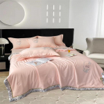 Sojaoa konditsioneeritekk Soe Siid Puuvill Talvine Tekk Suveks Nelja hooaja Jacquard Mooruspuu siidist Jahe Tekk 100x150cm 1pc