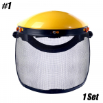 1 tk Turvaline n&auml;okaitse v&otilde;rkvisiiriga Kaitsev v&otilde;rk kaitsemask Kiivri m&uuml;ts mootorsae trimmeri varraste p&uuml;gaja aia umbrohu jaoks Type 1 kollane