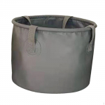 Kokkupandav &auml;mbriga kraanikauss Kokkupandav kalap&uuml;&uuml;k seljakotis&otilde;iduks Gray 10L 25cmx19cm