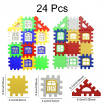 Ehitusklotsid V&auml;rvilised plastist Lastele Pusle M&auml;nguasjad 3-6 aastat vanad Maja kokkupanemise Lisamine T&uuml;drukutele Poistele S&uuml;nnip&auml;evakingitus TMZ