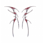 Gooti punk-liblikad k&otilde;rvaklambrid naistele mood punased kivikivid p&auml;kapiku cosplay k&otilde;rvar&otilde;ngad peoehted aksessuaarid kingitus