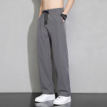 Suvine Ice Silk Quick Dry Dressip&uuml;ksid Meeste Jooksup&uuml;ksid Oversize Straight P&uuml;ksid Tasku dressip&uuml;ksid Treeningp&uuml;ksid XXXXXL tumehall v&auml;rv
