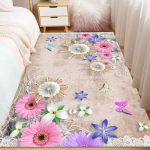 Lillede pastoraalne 3D prinditud vaip Kodukaunistused Sissep&auml;&auml;su uksematid Elutoa Vaibad Magamistoas Vaibad Laste vaip Vannimatt 200*300cm