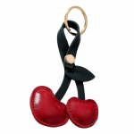 K&auml;sitsi valmistatud kirsi ripats v&otilde;tmehoidja s&uuml;dame v&otilde;lu v&otilde;tmehoidja Moodne puuviljatelefoni kaelapael, kaunistustarvik seljakoti jaoks 2