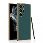 Samsung Galaxy S24 Ultra Plus &uuml;mbrisele Luksuslik galvaniseeritud tavalisest nahast pehmest silikoonist k&otilde;ikeh&otilde;lmav p&otilde;rutuskindel kaitse&uuml;mbris for Galaxy S24 Plus&case only(no pen)