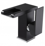 LED-vannitoa segisti juga &uuml;he k&auml;epidemega 1 auguga tekikinnitusega k&uuml;lma kuuma segisti kraan must