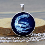 Uus Moe Avatar Viimane Airbender Cabochon Klaas &Otilde;hk Nomad Fire and Water Tribe Vintage Ripats Kaelakee Mees Naiste Kaelakee Klassikalised ehted