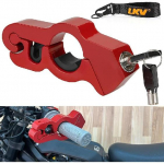 LKV mootorratta juhtraua lukk vargusevastane piduri k&auml;epide gaasipedaali lukk punane reguleeritav universaalne t&otilde;ukeratta mopeedide ATV jaoks Blue-1 Pack
