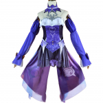 M&auml;ng Fischl Cosplay Kost&uuml;&uuml;m Parukad Anime R&otilde;ivad Kleit Halloween Rollim&auml;ng Karnevali Vormir&otilde;ivad Uus Skin Naiste R&otilde;ivad XXXL-(Costume+Wig)