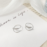 Spring Circle K&otilde;rvar&otilde;ngad Naiste Kerge Luksus Ni&scaron;&scaron; Design Temperament Flash Diamond k&otilde;rvar&otilde;ngad